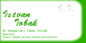 istvan tobak business card